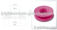 Textile alumina groove rollers with glazed