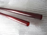 top quality red color quartz tube