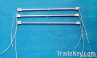 Half-white coated infrared heater tube