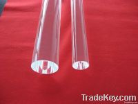 transparent quartz glass rod