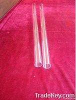 Transparent fused quartz tube