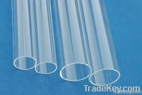 Polishing clear quartz glass tube