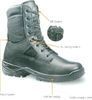 LEATHER AND CONDURA PATROL BOOTS WITH ZIPPERS