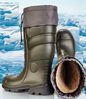 WINTER USAGE POLYURETAN RUBBER BOOTS FUR LINING CONTENT