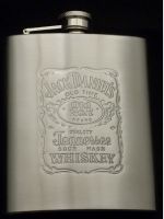 hip flask with engraved logo