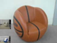 Best-selling kids sofa from haosen QY-02 basketball chair PVC material chair