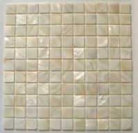 fashion white mother of pearl inlay shell mosaic on mesh