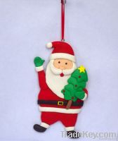 Santa Claus polymer clay christmas ornaments