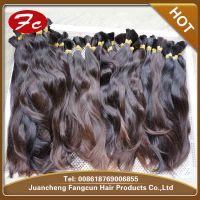 Mongolian virgin natural hair bulk/hair braid
