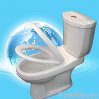 Dual Flush S-trap Two Piece Toilets Bowls Water Closet slow down cover
