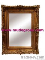 wooden framed mirror