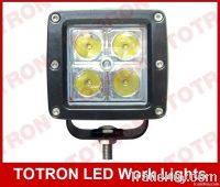 3" 16W 9-32V Square LED Driving Light with CREE chips