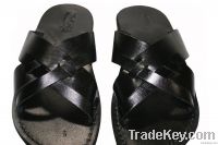 Black Capri Leather Sandals