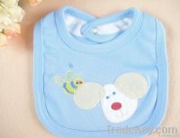colorful embroidered cute animal baby bibs