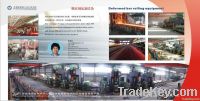 Twisted steel or bar rolling mill line