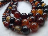 Natural charming agate round beads fashion necklace