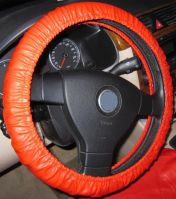 leather car steering wheel cover