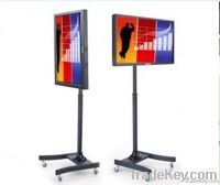 Single column caster LCD Stand