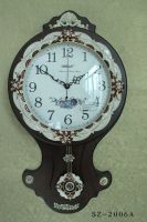 classical solid wood wall clock