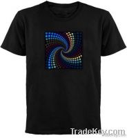 El flashing T-shirt with Flashing El panel