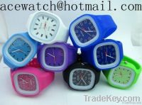 silicone watch (jelly watch) silica gel wristwatches