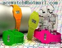 silicone watch (super thin silica gel wristwatches) slap band watch