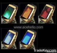 LED fashion watch with 72 lights