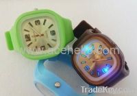 High quanlity digital jelly silicone watches with led light