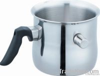 Stainless Steel Double Wall Milk Pot with Whistling