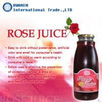 Rose juice beverage