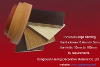 PVC/ABS plastic furniture edge band, profile kitchen cabinet edge band