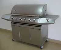 outdoor stainless steel bbq gas grill with 6 burners
