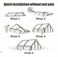 6.3m2 Outdoor Inflatable Camping Tent