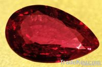 Ruby Pear Shape Cubic Zirconia