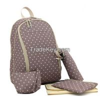 Dots Diaper Backpack With Kids Bag