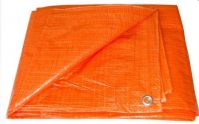 Orange eyelet pe tarpaulin