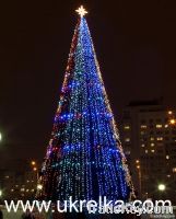 Giant artificial Christmas trees