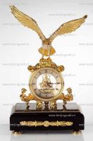 Luxury Eagle metal and golden antique clock