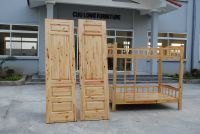 wood furniture:bed, tables, cabinet, door, *****