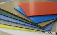 Plastic corrugated sheet