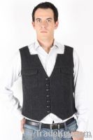 Charcoal Military Waistcoat