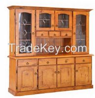 wood buffet and hutch