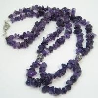 Amethyst chips necklace