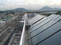 flat panel solar water heater project