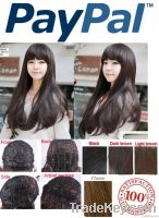 Style Womens Girls Sexy Long Fashion Curly Full human Hair Wig