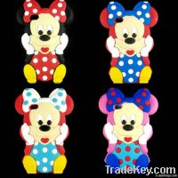 3D mickey mouse phone case for Iphone 4/4S/5