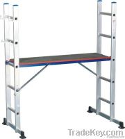 Multifunction Aluminum Ladder with Wood Work Platform and GS Mark