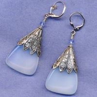 Opal Ice Vintage Earrings