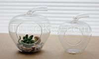 Handcrafted glass vase/hanging terrarium