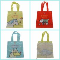 Customer book publishing usage full color printing foldable polyester bag